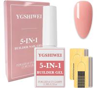 Sjzg-Rose Nude-Construction Ongle Uv 5 En 1, 15ml Builder Gel, Uv/Led Gel Ongles,100 Pcs Chablon Papier Pour Nail Extension, Réparation De Manucure, Renforcement, Décalcomanies Et Les Bijoux