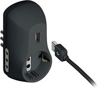 Sjzg-S3613gu Multiprise Bloc D'alimentation B3 Avec Prise Usb, 1.5 A, Noir