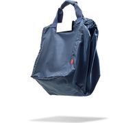 SJZG-Sac À Roulettes, Pliable Avec Compartiment Réfrigérant Et Compartiments À Bouteilles, Sac À Provisions Pour Tous Les Chariots À Provisions Standard, Bleu Marine, 54X35X39 Cm