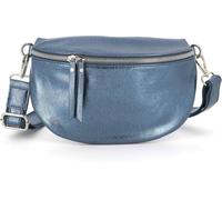 Sjzg-Sac Banane Bandoulière Femme Irisé - Porte Epaule Croisé Ou Devant Poitrine Ultra Léger - Brillant Similicuir Souple - Mode Et Chic - Bleu