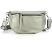Sjzg-Sac Banane Bandoulière Femme Irisé - Porte Epaule Croisé Ou Devant Poitrine Ultra Léger - Brillant Similicuir Souple - Mode Et Chic - Taupe Métallisé