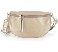 Sjzg-Sac Banane Bandoulière Femme Irisé - Porte Epaule Croisé Ou Devant Poitrine Ultra Léger - Brillant Similicuir Souple - Mode Et Chic - Doré Métallisé