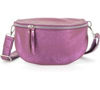 Sjzg-Sac Banane Bandoulière Femme Irisé - Porte Epaule Croisé Ou Devant Poitrine Ultra Léger - Brillant Similicuir Souple - Mode Et Chic - Violet