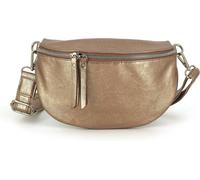 Sjzg-Sac Banane Bandoulière Femme Irisé - Porte Epaule Croisé Ou Devant Poitrine Ultra Léger - Effet Brillant Similicuir Souple - Mode Et Chic - Marron Métallisé