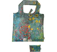 SJZG-Sac : Gustav Klimt, Jardin De Campagne - « I Was A Bottle » Recyclé, Sac En Sac, L/H : Environ 48 × 60 Cm (Ouvert) L/H : Environ 15 × 12 Cm (Fermé Dans Un Petit Sac), Coloré, 48 × 60 Cm