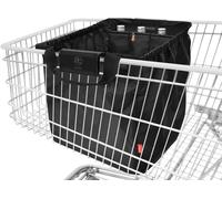 SJZG-Sac Pour Chariot De Courses, Pliable Avec Compartiment Réfrigérant Et Compartiments Pour Bouteilles, Sac De Courses Pour Tous Les Chariots De Courses Standard, Noir, 54X35X39 Cm