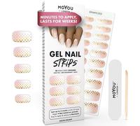 Sjzg-Semi Cured Gel Nail Strips - 20 Pcs. Christmas Nail Wraps For Salon-Quality Manicure - Works With Any Uv Nail Lamp - Easy To Apply, Trim, & Remove Gel Nail Stickers