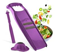 Sjzg-Set Cadeau De Coupe-Légumes Roko Powerline (3 Pièces) \U2022 Râpe Fine Pour Fruits & Légumes + Porte-Fruits + Éplucheur Universel \U2022 Set De Mandoline De Cuisine \U2022 Couleur: Violet
