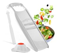 Sjzg-Set Cadeau De Coupe-Légumes Roko Powerline (3 Pièces) \U2022 Râpe Fine Pour Fruits & Légumes + Porte-Fruits + Éplucheur Universel \U2022 Set De Mandoline De Cuisine \U2022 Couleur: Blanc