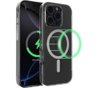 Sjzg-Sheerforce Coque De Protection Pour Iphone 16 Pro (Compatible Magsafe, Design Fin, Protection Antimicrobienne, Antirayure, Magnétique Et Anti-Impacts, Transparent)