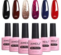 Sjzg-Soak Off Uv Led Vernis À Ongles Gel Semi-Permanent Lot Color Mix/Multi-Colored Set Ensemble De Couleurs 6 X 10ml - Kit 21