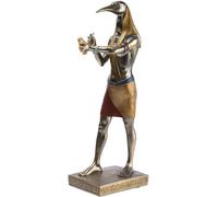 SJZG-- Statue Thot 31 Cm - Dieu Égyptien - Statuette Décoration Égypte Antique - Figurine Objet Egyptien Tête D'Ibis Oiseau - Buste Egyptien - Idée Cadeau Originale Déco Thoth