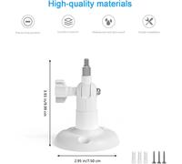 Sjzg-Support Mural Compatible Avec Tp-Link Tapo C425/C460 (Kit) (Caméra Non Incluse), 1 Support, Blanc
