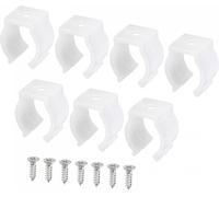 Sjzg-T5 U Clips Support Console Fluorescent Tube Lumière Fixture Plastique Tuyau Pinces Avec Vis Pour Led Ampoules Plafonnier Lampe Blanc Coffret De 10