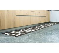 Sjzg-Tapis De Cuisine Avec Rétro Antidérapant, Tapis De Sol En Tissu Jacquard Fantaisie Géométrique, Motif Origami, Couleur Boue