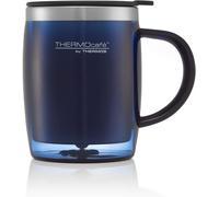 Sjzg-Thermocafé Plastique Et Acier Inoxydable Desk/Mug De Voyage, 450 Ml, Plastique Acier Inoxydable, Bleu, Small