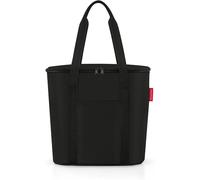 SJZG-Thermoshopper - Sac Isotherme Pour Courses Ou Pique-Nique, Doublure Isotherme Feuille Aluminium, 1 Poche Extérieure, 2 Lanières, Fermeture Zippée, Volume 15L, En Black