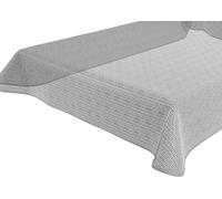 SJZG-Tokio Nappe En Mousse Souple Avec Bande Passepoilée, Jardin, Balcon, Terrasse, Camping - Taille Et Couleur Au Choix - Rectangulaire 110 X 140 Cm, Gris Clair