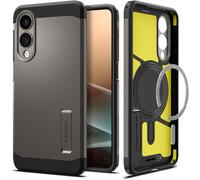 SJZG-Tough Armor(Ai) Magfit Coque Compatible Avec Samsung Galaxy S25 Edge - Gunmetal