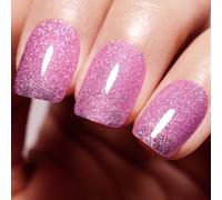 Sjzg-Vernis À Ongles En Gel, 1 Pcs 15 Ml Paillettes Translucides Orchidées Rose Trempage Off Uv Led Gel Gel Nail Art Art Starter Manucure Salon Diy À La Maison Lampe À Ongles Nécessaires