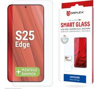 SJZG-Verre De Protection Pour Samsung Galaxy S25 Edge Avec Cadre De Montage Écologique, Verre Trempé, Film De Protection Résistant Aux Rayures, Compatible Avec Les Coques (Smart Glass Ultra Slim)