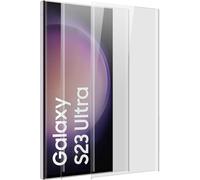 Sjzg-Verre Trempé Courbé Écran Pour Samsung Galaxy S23 Ultra [6,8 Pouces] [2 Pièces], Protection Écran Complète, Vitre Protection Courbée Avec Lingettes Jetables