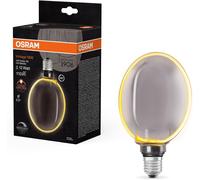 SJZG-Vintage 1906 Globe 130 Filament O Lampe, 4 W, 110 Lm, 1800 K, 818 Blanc Chaud Agréable, Smoke, Ip 20, Verre Sans Plomb, 130 Mm, Douille E27