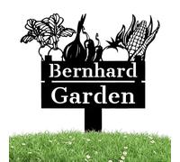 SJZUISL Panneau de Jardin personnalisé en métal, Panneau de Jardin personnalisé pour Cadeaux de Jardinage extérieur, Plaque de Rue personnalisée avec Piquet, numéros d'adresse de Maison pour pelouse