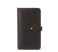 SJZZJSBX 1 Pochette pour Homme, Portefeuille d'affaires rétro, Grande capacité, Sac à Documents, Sac Long (A, 11 x 2 x 19 cm)