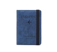 SJZZJSBX Étui Portefeuille en Cuir PU pour Passeport d'affaires, Multifonction, pour Carte bancaire, Accessoires de Voyage (B, 14,8 x 11 cm)