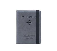 SJZZJSBX Étui Portefeuille en Cuir PU pour Passeport d'affaires, Multifonction, pour Carte bancaire, Accessoires de Voyage (B, 14,8 x 11 cm)