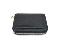 SJZZJSBX Petit Portefeuille Porte-Monnaie Porte-Monnaie Porte-Cartes en Cuir Rangement Deux en Un Fermeture éclair Multifonction (Noir, Taille