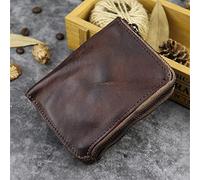 SJZZJSBX Portefeuille Ancien Style rétro, Portefeuille Multifonctionnel à Double Fermeture éclair, Portefeuille Court de Grande capacité, Porte-Cartes (B, 10 * 3 * 8 m)