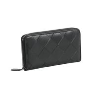 SJZZJSBX Portefeuille Long en Cuir pour Homme, Portefeuille de Rangement zippé, Pochette tissée à Carreaux pour Femme (A, Taille Unique)
