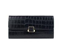 SJZZJSBX Portefeuille pour Femme, Porte-Monnaie à Main Longue, Couleur Unie, PU, Ultra-Mince, Fentes pour Plusieurs Cartes, Portefeuille de Grande capacité (A, Taille Unique)