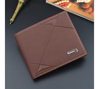 SJZZJSBX Portefeuille pour Homme avec Fentes Multi-Cartes, Portefeuille Court, Mince, Souple, à Trois Volets, Porte-Monnaie Horizontal (C, Taille Unique)