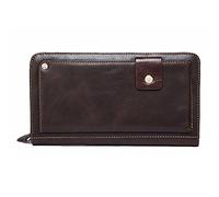 SJZZJSBX Portefeuille pour Homme, Pochette en Cuir pour Homme, Porte-Monnaie pour Homme, Porte-Cartes, Porte-Monnaie, Portefeuille Long (A, 22 x 3 x 13 cm)