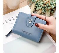 SJZZJSBX Portefeuilles Courts Pliables en Cuir PU pour Femmes, Mini Porte-Monnaie Court, Porte-Cartes Multifonction pour Dames, Pochette (A)