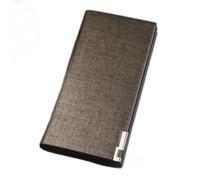SJZZJSBX Portefeuilles pour Hommes, Sac à Main Long pour Hommes, Pochette dorée, Portefeuille en Cuir PU, Portefeuille d'affaires pour Hommes, Porte-Monnaie (A, Taille Unique)