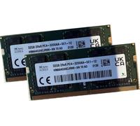 SK Hynix 64Gb 2x 32GB SODIMM DDR4 3200 PC4 HMAA4GS6CJR8N-XN Mémoire RAM pour ordinateur portable