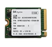 SK Hynix BC501 SSD 512 Go M.2 2230 Gen3 x4 PCIe 3.0 HFM512GDGTNG-87A0A (FW: 80041C00) pour Surface Steam Deck (ordinateur portable Book Pro) Dell HP Lenovo Ultrabook