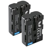 SK Lot de 2 batteries de rechange, 2040 mAh, pour Sony NP-FM500 NP-FM55H Sony Alpha 77 99 II A68 A77 A99 II DSLR A580 A850 A900 / VG-C77AM VG-C99AM