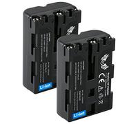 SK Lot de 2 batteries de rechange pour Sony NP-FM500H | NP-FM500 Sony Alpha 57 77 99 II A57 A58 A65 A68 A77 A77V A99 II DSLR A450 A580 A700 A850 A99 00 g