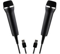SK Lot de 2 microphones USB pour Playstation PS5 PS4 PS3 / Xbox One/Nintendo Wii U Switch/PC // Microphone USB universel pour karaok