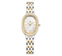 SK Montre en Bracelet pour Femmes à Forme Oval avec affûtage de Cristal en Acier allié Solide