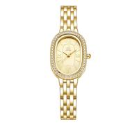 SK Montre en Bracelet pour Femmes à Forme Oval avec affûtage de Cristal en Acier allié Solide