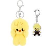 SK Peluche 10 cm MS Porte-clés et pendentif pour sac à dos, adorable peluche SK à collectionner, un porte-clés gratuit inclus (Felix)