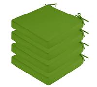 SK Studio 4 Pièces Coussins de Chaise imperméables intérieur extérieur sièges Coussins de Chaise de Jardin pour intérieur et extérieur Vert, 45x45x5cm