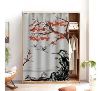 SK Studio Rideau de Cuisine Court pour Petit Fenêtre Rideau Occultant Panneaux Cantonnières Demi Rideau pour Placard Style 3, 130x200cm