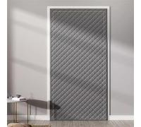 SK Studio Rideau de Porte Isolant Thermique, Rideau Occultant Anti Froid Rideaux Salon Anti Bruit pour Couloirs, Portes, Patio Gris, 180x240cm